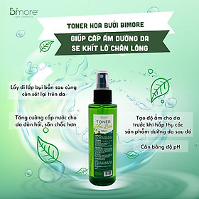 Toner hoa bưởi Bimore cấp ẩm dưỡng da se khít lỗ chân lông_chai 150ml