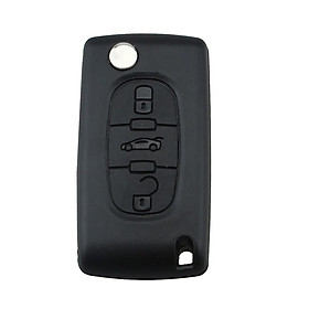 3 Buttons Remote Locking Key Fob Case 433MHZ ID46 Chip for Peugeot Citroen