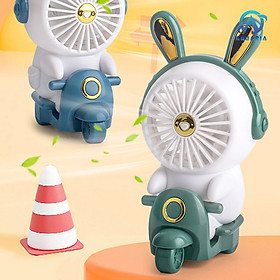 Mua Quạt Cầm Tay Mini  Quạt Sạc Tích Điện Thỏ Lái Xe Xinh Xắn  Dễ Thương Tránh Nóng Mùa Hè (Kèm Dây Sạc USB)