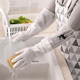 Mua Găng Tay Cao Su Dài Có Chun Chống Tuột  Siêu Size Hình Hươu  Chống Nước Rửa Bát Chống Nước