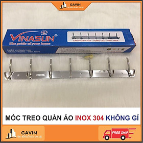 Mua MÓC TREO QUẦN ÁO INOX KHÔNG GỈ LOẠI 7 MÓC ĐÔI