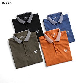 Áo Polo nam BLOOK có cổ BASIC vải cá sấu cotton, nam tính, chỉn chu, sang trọng mã 35568