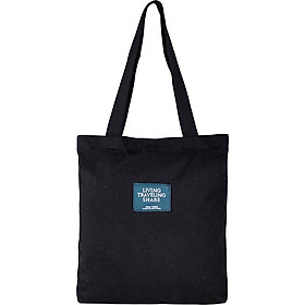 Túi Vải Tote Đeo Vai Living Đen XinhStore