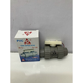 Mua Van hai (2) đầu rắc co 21 nhựa PVC Jiarong _ UB004