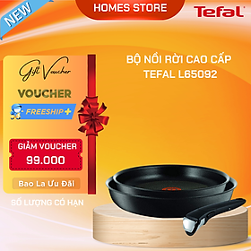 Mua Bộ Chảo Rời Phủ Titanium Excellence TEFAL L65092 Ingenio Expertise - Nhập Khẩu Đức Size 24 & 28 CmBền Gấp 6 Lần Chảo Thường - Hàng Nhập Khẩu