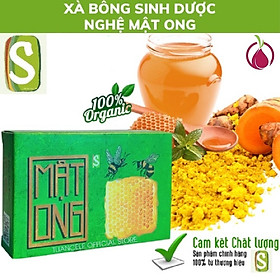 Set 3 bánh Xà bông tắm cạo râu Sinh Dược Mật ong giảm thâm sáng da dưỡng ẩm - 100% làm từ dược liệu thiên nhiên/ xà phòng handmade 100gr