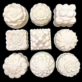 Mua Bộ 10 khuôn rau câu trung thu - Khuôn trắng loại 10 cm – Mã số 1184
