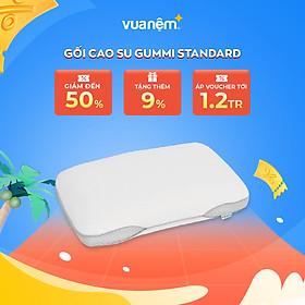 Mua Gối Cao su Gummi Standard 40x60cm 100% cao su thiên nhiên cố định và nâng đỡ giải toả áp lực  giảm đau vai gáy