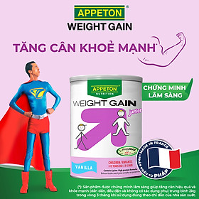 Sữa Appeton Weight Gain Junior cho Trẻ Em hương Vanila 450g