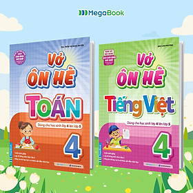 Combo Vở Ôn Hè Toán Và Tiếng Việt Lớp 4 - Dành Cho Học Sinh Lớp 4 Lên Lớp 5 (Theo Chương Trình SGK Mới Nhất)