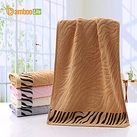 Khăn tắm sợi tre Bamboo Life hàng chính hãng Khăn lau người lau đầu mềm mại kháng khuẩn siêu thấm hút an toàn cho da ngay cả với trẻ sơ sinh BL045
