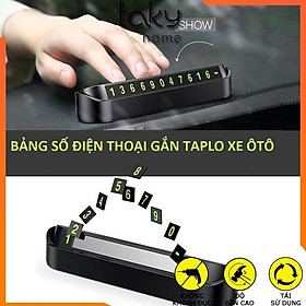 Hình ảnh Bảng Ghi Số Điện Thoại Gắn Taplo Xe Hơi, Tiện Dụng và Văn Minh, Báo Mọi Người Biết Số ALO, TakyHome 9Taky200Den