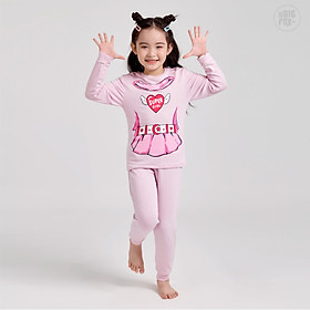 Bộ bé gái BIGFOX - MISS MEOW thu đông size đại, bộ dài tay cho bé hóa trang halloween in super girl 11 - 32 kg