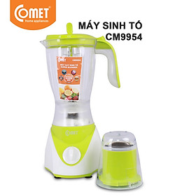 Máy Xay Sinh Tố Cối Thủy Tinh Comet CM9954N - Trắng Cam (1.5L) - Hàng Chính Hãng