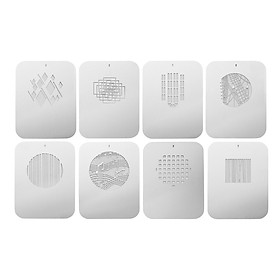 Thẻ đồ họa Gobos Tấm kim loại 8 cái/bộ với các mẫu rỗng cho Quang học Snoot Hình nón Focalize Condenser Art Special - Phong cách hiện đại-Size Phong cách hiện đại
