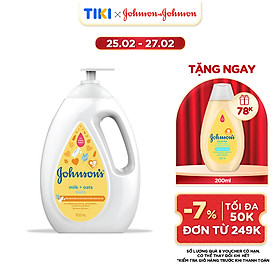 Sữa tắm Johnson's Baby chứa sữa và yến mạch (1000ml)