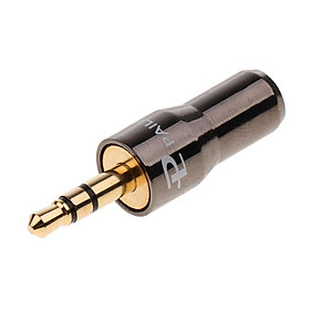 Pure Copper 3.5mm Stereo Jack Plug Connector Mic Audio Headphone Jack Plug Adapter