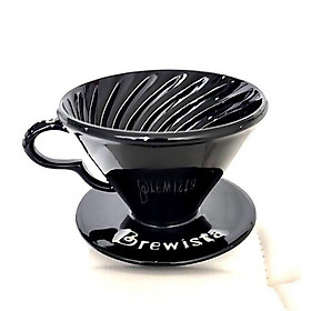 Phễu lọc cà phê V60 sứ cao cấp Brewista Dripper - màu đen