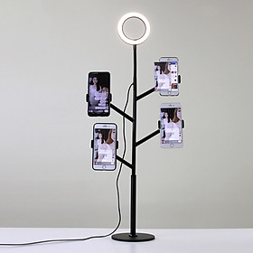 Đèn LED Livestream QUÁI VẬT 4 Kẹp Điện Thoại