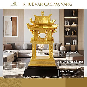 Quà tặng lưu niệm Việt Nam: Khuê Văn Các mạ vàng 24K sz nhỡ