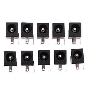 10 Pieces 5.5mmx2.1mm DC Power Supply Jack Socket Female PCB Mount Connector