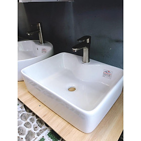 Mua lavabo đặt bàn sứ vuông giá gốc 1200000