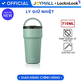 Ly Giữ Nhiệt Locknlock LocknLock LHC4416 710ml, LHC4419 900ml Thép Phủ Sứ, Hàng Chính Hãng, Kèm Ống Hút - JoyMall