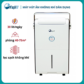 Mua Máy hút ẩm lọc không khí dân dụng cao cấp FujiE HM-930EC  công suất hút 30 lít/ngày  bình chứa 6 lít  chức năng sấy khô quần áo - Hàng chính hãng