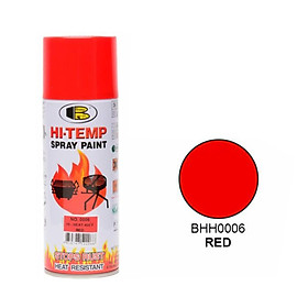 Sơn xịt chịu nhiệt độ cao, sơn pô xe, sơn chống cháy HI TEMP Bosny dung tích 400ml nhiều màu - Thái Lan