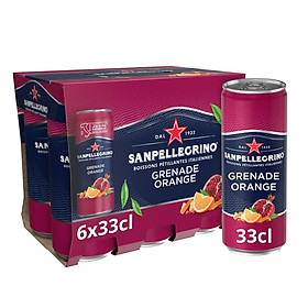 Nước hoa quả hỗn hợp có ga San Pellegrino Melograno & Arancia 330ml