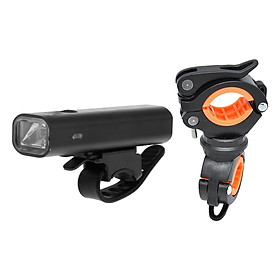 Rechargeable Bike Light 400 Lumens Head Front Light with Flashlight Mount Holder