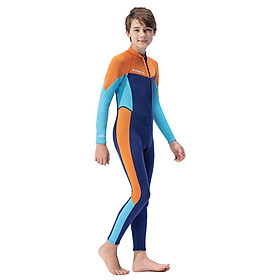 Kids Wetsuit Thermal Fullsuit 2.5mm Neoprene  Swim Suit Diving Swimsuit