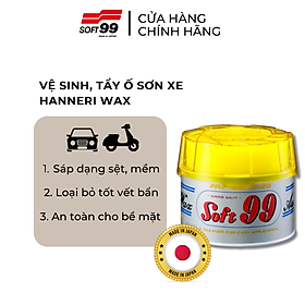 Sáp Vệ Sinh Sơn Xe Ô Tô Màu Sáng SOFT99 Hanneri Wax W-19