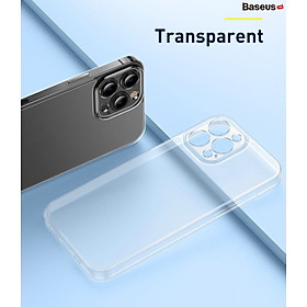 Ốp lưng kính cường lực nhám chống vân tay Baseus Frosted Glass Protective Case dành cho iPhone 13 Series_ Hàng Chính Hãng