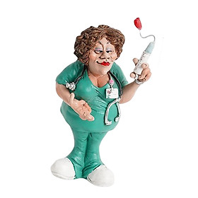 Doctor Statues Figurines Ornament Women Resin Sculpture for Office Bedroom