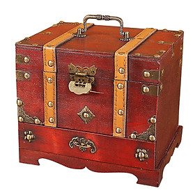 Jewelry Box Organizer, Two Layers Home Decor Decorative Box for Necklaces Trinket Organizer