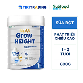 Sữa Bột Nuvi Grow Height phát triển chiều cao Trên 1 tuổi Lon 800g