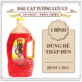 Dầu Cát Tường Lưu Ly Thắp Đèn 1.2kg - 1.8Lít