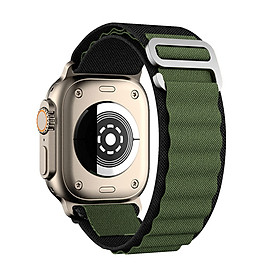 Dây Nylon Khóa G cho Apple Watch Series 1/2/3/4/5/6/7/8/9/SE1,2 & Apple Watch Ultra 1/2 Size 38/40/41/42/44/45/49mm - Hàng Nhập Khẩu