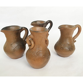 Mua Bình gốm đất nung thủ công có quai Bàu Trúc - bình hoa Chămpa  lọ hoa decor vintage  phát mẫu ngẫu nhiên 