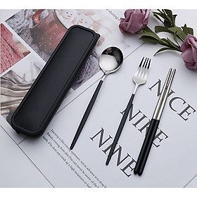 Mua Bộ Đũa Thìa Dĩa Inox  Hộp Đựng Lúa Mạch  Nhiều Màu Lựa Chọn  Tặng Kèm Ống Hút Tre