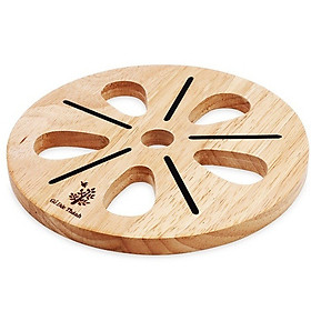 Mua Miếng Lót Nồi Gỗ Hình Hoa Có Lỗ Treo  Kích Thước 18x18x1.5 cm - Gỗ Đức Thành