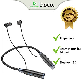 Mua Tai Nghe Đeo Cổ Dành Cho Hoco ES62  Bluetooth: 5.3  Âm Thanh Nổi  Hỗ Trợ Điều Khiển Bằng Giọng Nói - Hàng Chính Hãng.