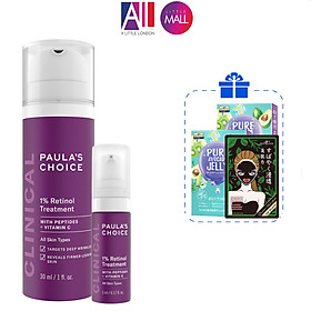 Tinh chất chống lão hóa 1% retinol Paula's Choice clinical 1% retinol treatment TẶNG mặt nạ Sexylook (Nhập khẩu)