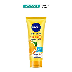 Tinh Chất Dưỡng Thể Nivea Sáng Da Extra Bright Super C+ Vitamin Serum SPF50 PA+++ 320ml