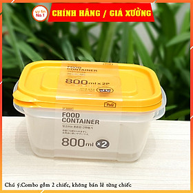 Mua Bộ hộp nhựa đựng thực phẩm  hộp bảo quản thực phẩm bảo quản Lock&Lock 520ml  610ml  1320ml  2700ml nắp vàng