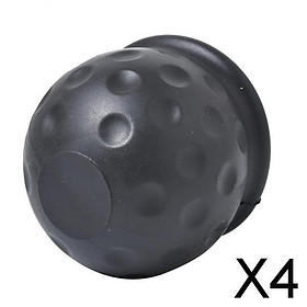 4x50mm Tow Bar Ball Cover Cap Trailer Car Towing Hitch Towball Cover