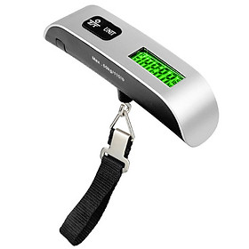 Cân Vali inox Cân điện tử hành lý xách tay 50kg Electronic luggage scale ( Tặng kèm Pin ) DL38-CanInox50