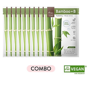 Combo 10 mặt nạ ARIUL 7 DAYS Nước Tre + Beta-Glucan - Giúp dưỡng ẩm sâu cho da nhạy cảm Ariul