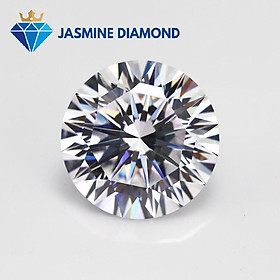 (Size từ 4-7.5 ly) Kim cương nhân tạo Mỹ Moissanite giác cắt tròn Lucky Star (16H&A)